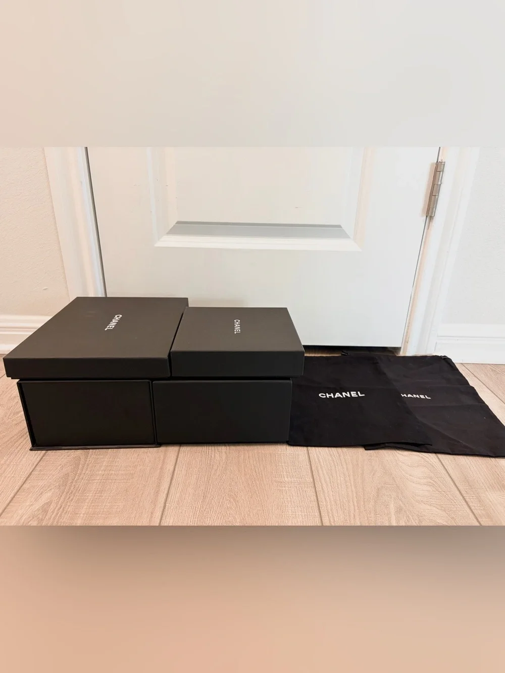 Authentic CHANEL 6 PIECES Bundle 4 Boxes + 2 Small Dust Bags & Accessories